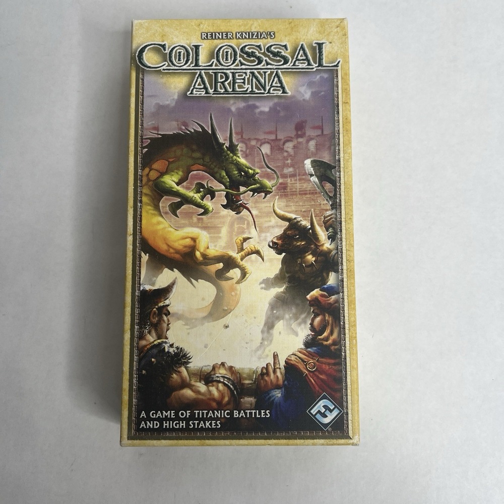 Colossal Arena Board Game Fantasy Flight Reiner Knizia Silver Line *Hardly Used